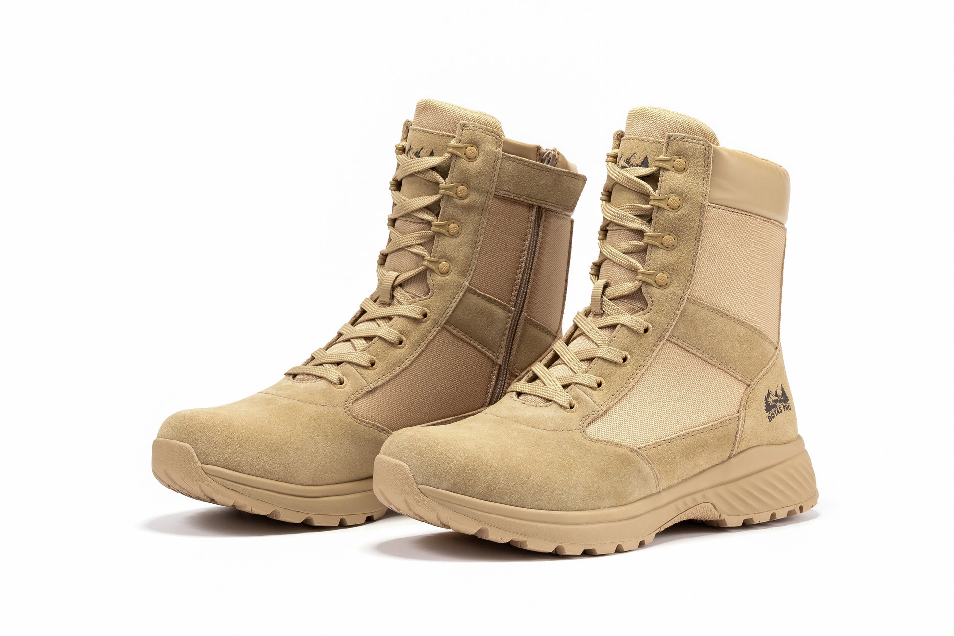 Botas Pro Sand Men's 8 inch Side Zipper Military Tactical Boots BP701 Rock Rooster Footwear Inc