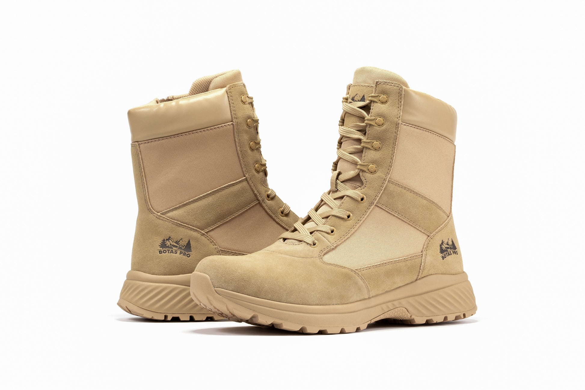Botas Pro Sand Men's 8 inch Side Zipper Military Tactical Boots BP701 Rock Rooster Footwear Inc