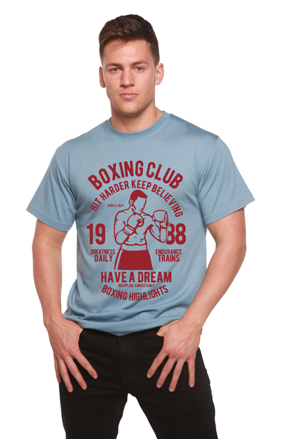 Boxing Club Men's Bamboo Viscose/Organic Cotton Short Sleeve Graphic T-Shirt Spun Bamboo