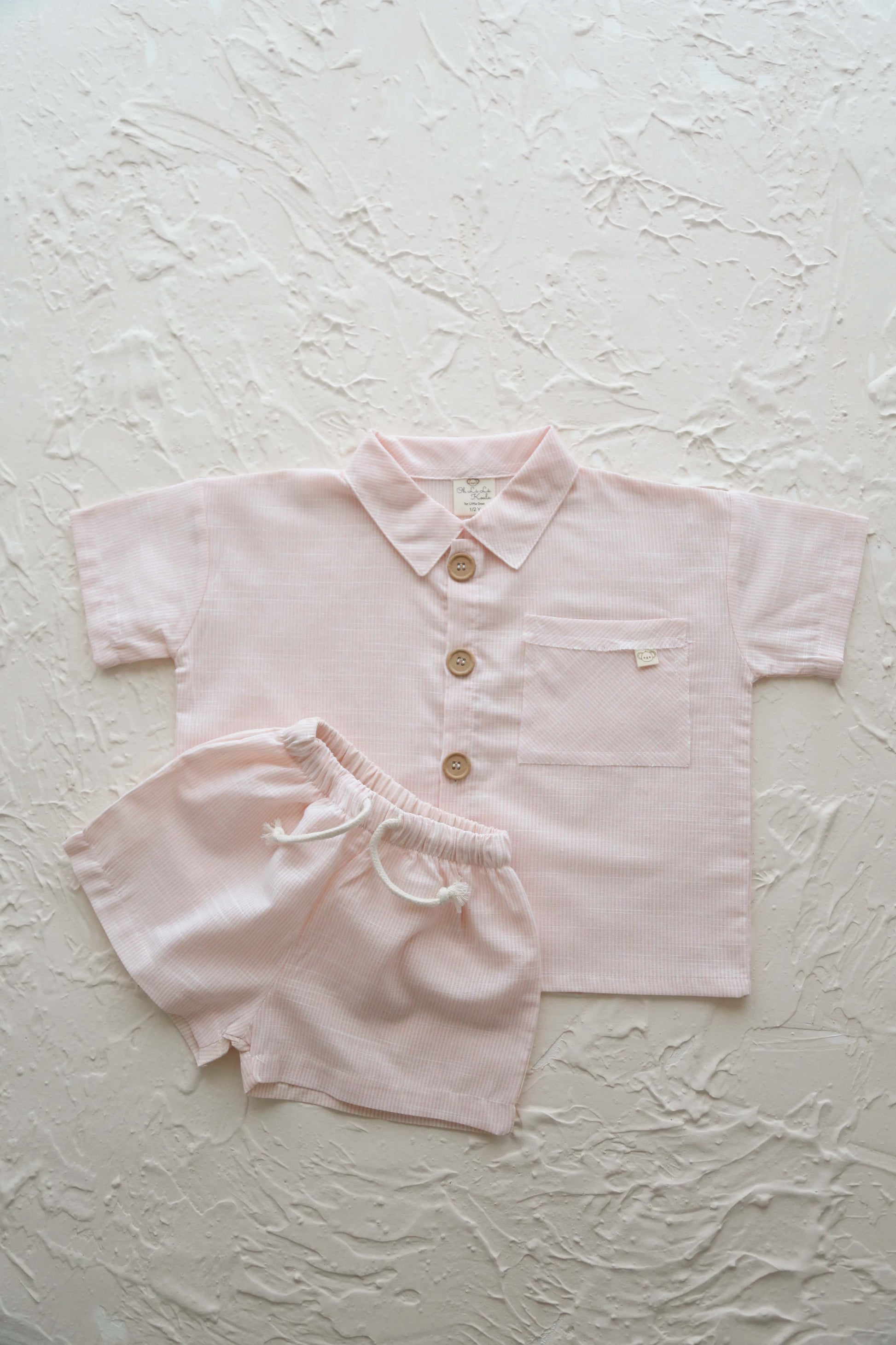 Boy Shirt-Short Set Honey and Hive