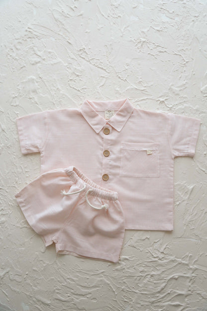 Boy Shirt-Short Set Honey and Hive