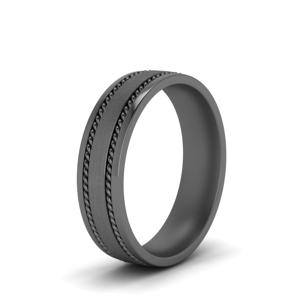 Braided Mens Wedding Ring Fascinating Diamonds
