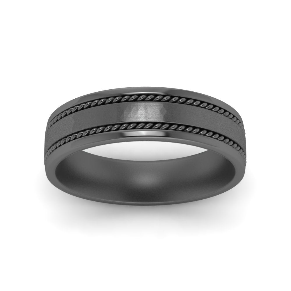 Braided Mens Wedding Ring Fascinating Diamonds