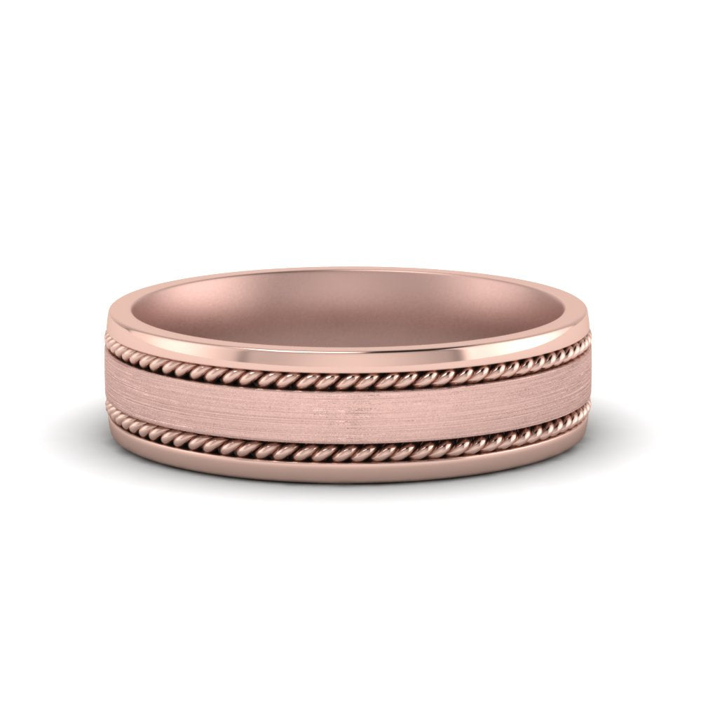 Braided Mens Wedding Ring Fascinating Diamonds
