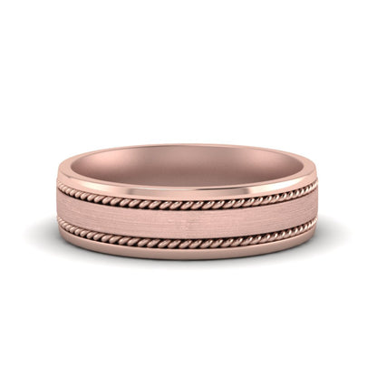 Braided Mens Wedding Ring Fascinating Diamonds