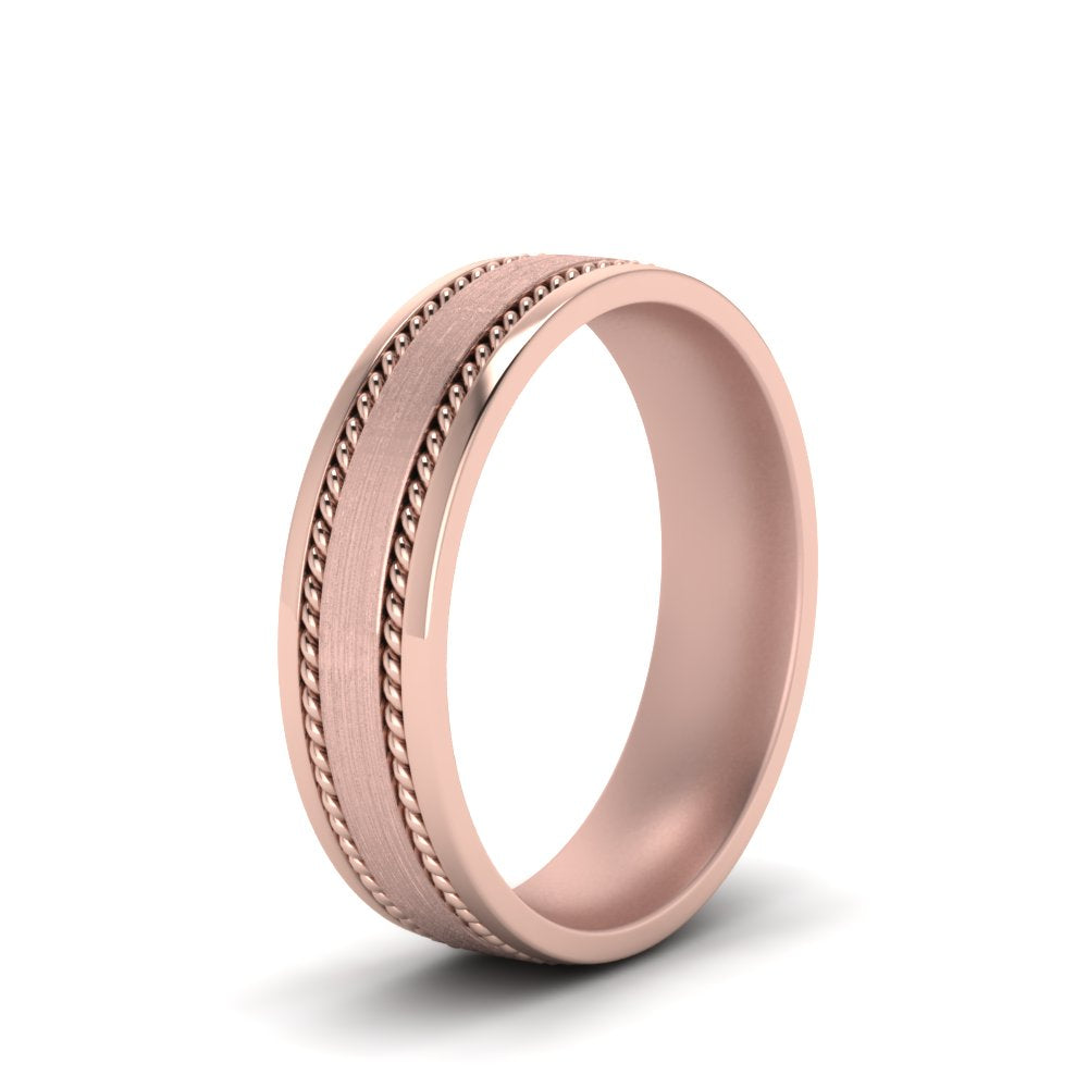 Braided Mens Wedding Ring Fascinating Diamonds