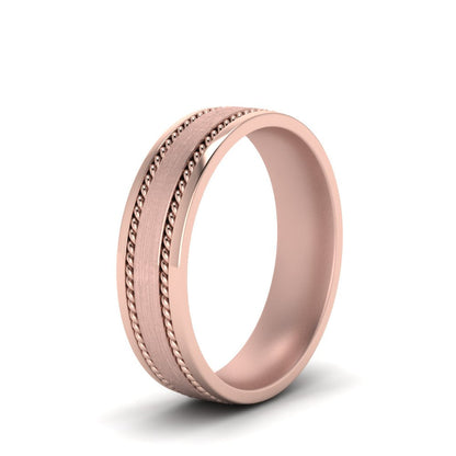 Braided Mens Wedding Ring Fascinating Diamonds