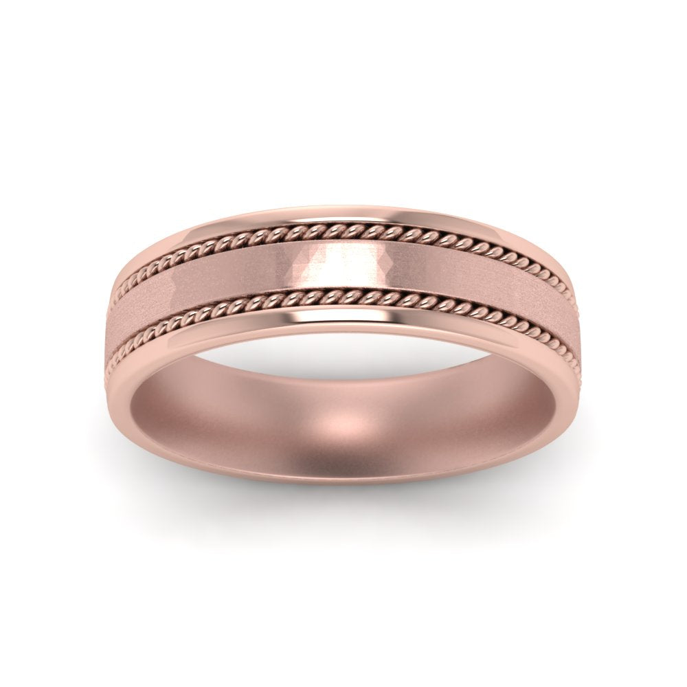 Braided Mens Wedding Ring Fascinating Diamonds