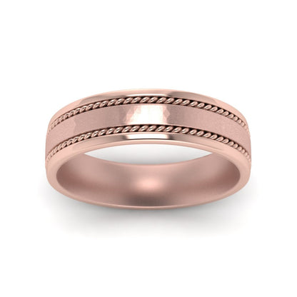 Braided Mens Wedding Ring Fascinating Diamonds