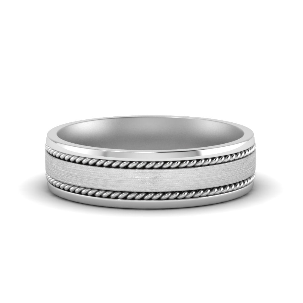 Braided Mens Wedding Ring Fascinating Diamonds