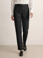 Linen Tailored Straight Full Length Pants LANDON