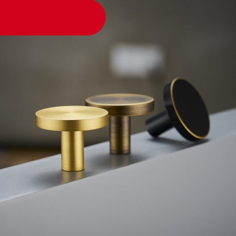 Brass Bearing Hooks Bathroom Indoor Kitchen Hallway Wall Clothes Hooks Wall Hangings Row Hooks Nordic Gold Round Drawer Hooks Kitchen Cabinet Door Hooks Drawer Pull Handles Stevvex