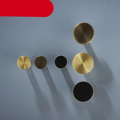 Brass Bearing Hooks Bathroom Indoor Kitchen Hallway Wall Clothes Hooks Wall Hangings Row Hooks Nordic Gold Round Drawer Hooks Kitchen Cabinet Door Hooks Drawer Pull Handles Stevvex