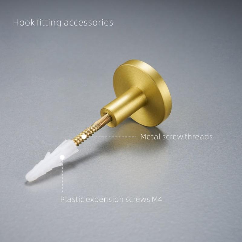Brass Hooks Shell Nordic Pastoral White Gold Bathroom Indoor Kitchen Hallway Wall Clothes Hooks Wall Hangings Row Hooks Mounted Robe Clothes Hanger Wall Door Kitchen Hook Golden Hanging Wall Décor Stevvex