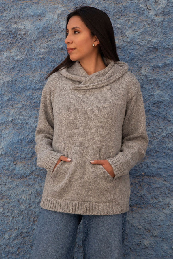 Briana Alpaca Hoodie Pullover Purely Alpaca