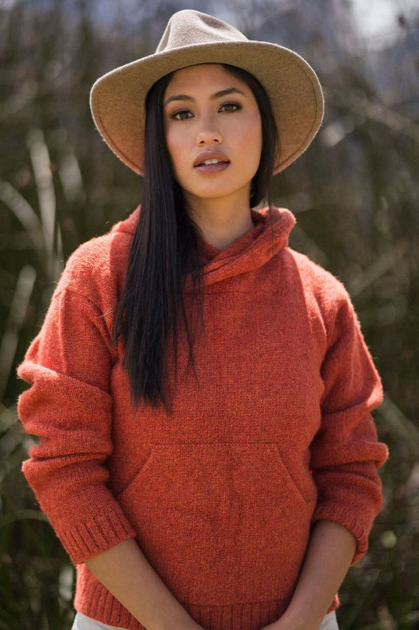 Briana Alpaca Hoodie Pullover Purely Alpaca