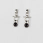 Briolette - Black Onyx Horse Bit Equestrian Earring in Silver Urban-Equestrian
