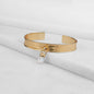 Briolette - Moonstone Horse Bit Cuff Bracelet in Gold Urban-Equestrian