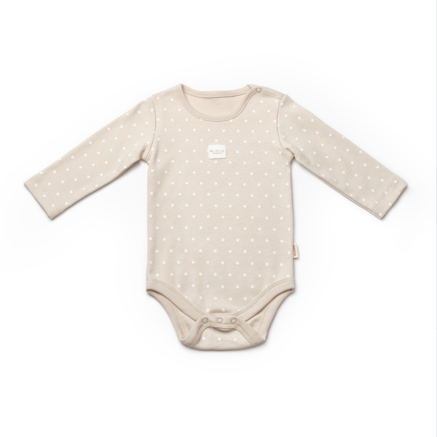 Brown Long Sleeve Polka Dot Organic Honey and Hive