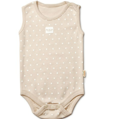 Brown Sleveless Polka Dot Organic Honey and Hive