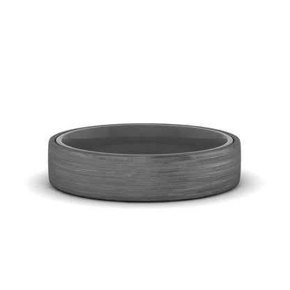 Brushed 2 Tone Mens Wedding Ring Fascinating Diamonds