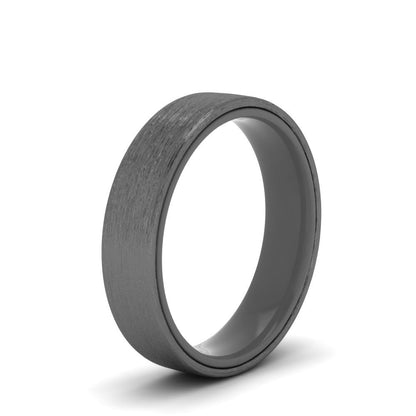 Brushed 2 Tone Mens Wedding Ring Fascinating Diamonds