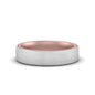 Brushed 2 Tone Mens Wedding Ring Fascinating Diamonds