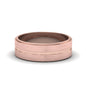 Brushed Finish Band Fascinating Diamonds