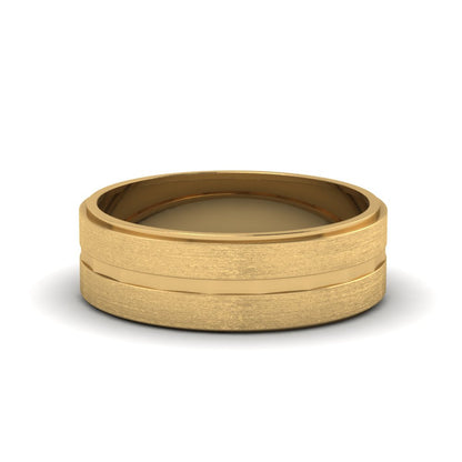 Brushed Finish Band Fascinating Diamonds