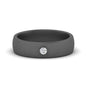 Brushed Mens Solitaire Promise Band Fascinating Diamonds