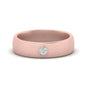 Brushed Mens Solitaire Promise Band Fascinating Diamonds