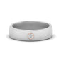 Brushed Mens Solitaire Promise Band Fascinating Diamonds