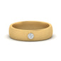 Brushed Mens Solitaire Promise Band Fascinating Diamonds