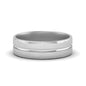 Brushed Mens Wedding Band Fascinating Diamonds