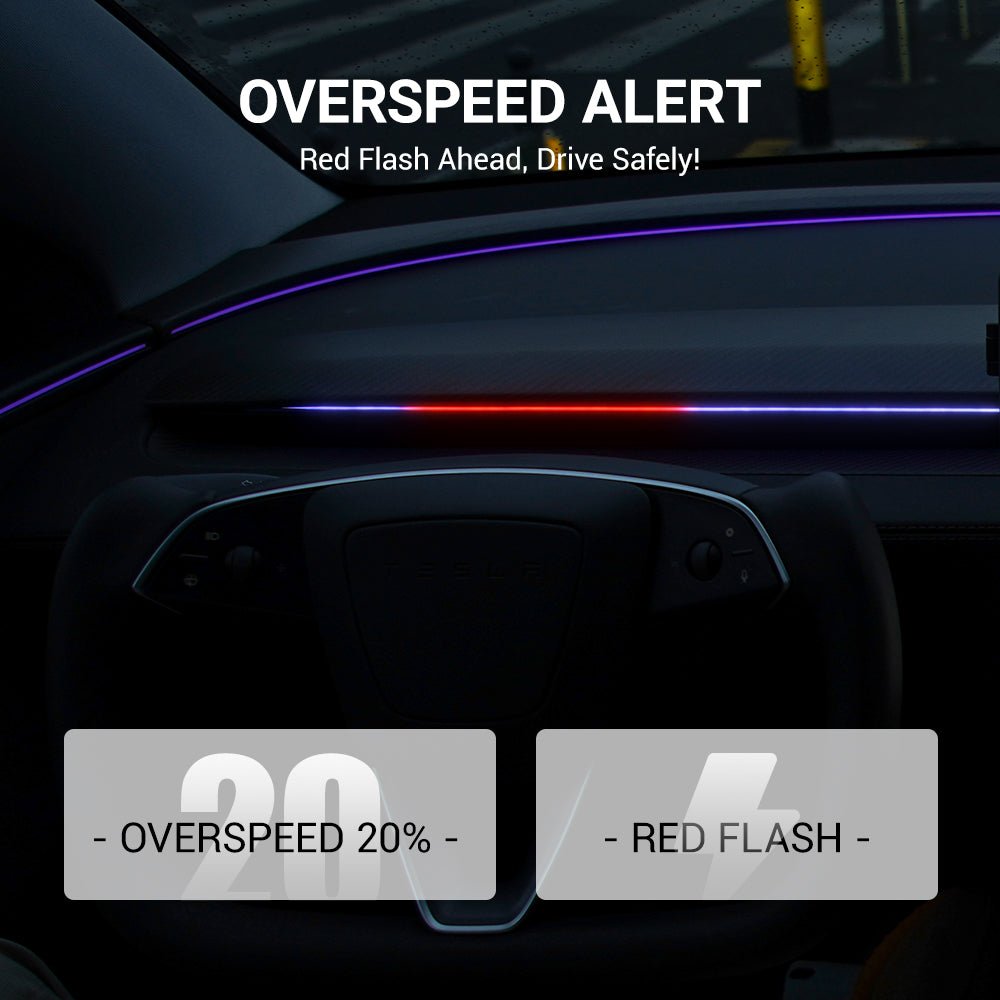 TESERY NeuroLight丨Model 3/Y Dashboard RGB Lights with Integrated BSD System Tesery Official Store