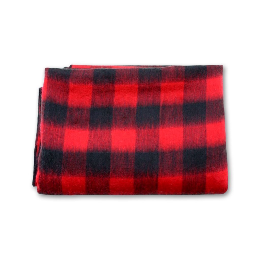Buffalo Chex Alpaca Bed Blanket or Alpaca Throw Purely Alpaca