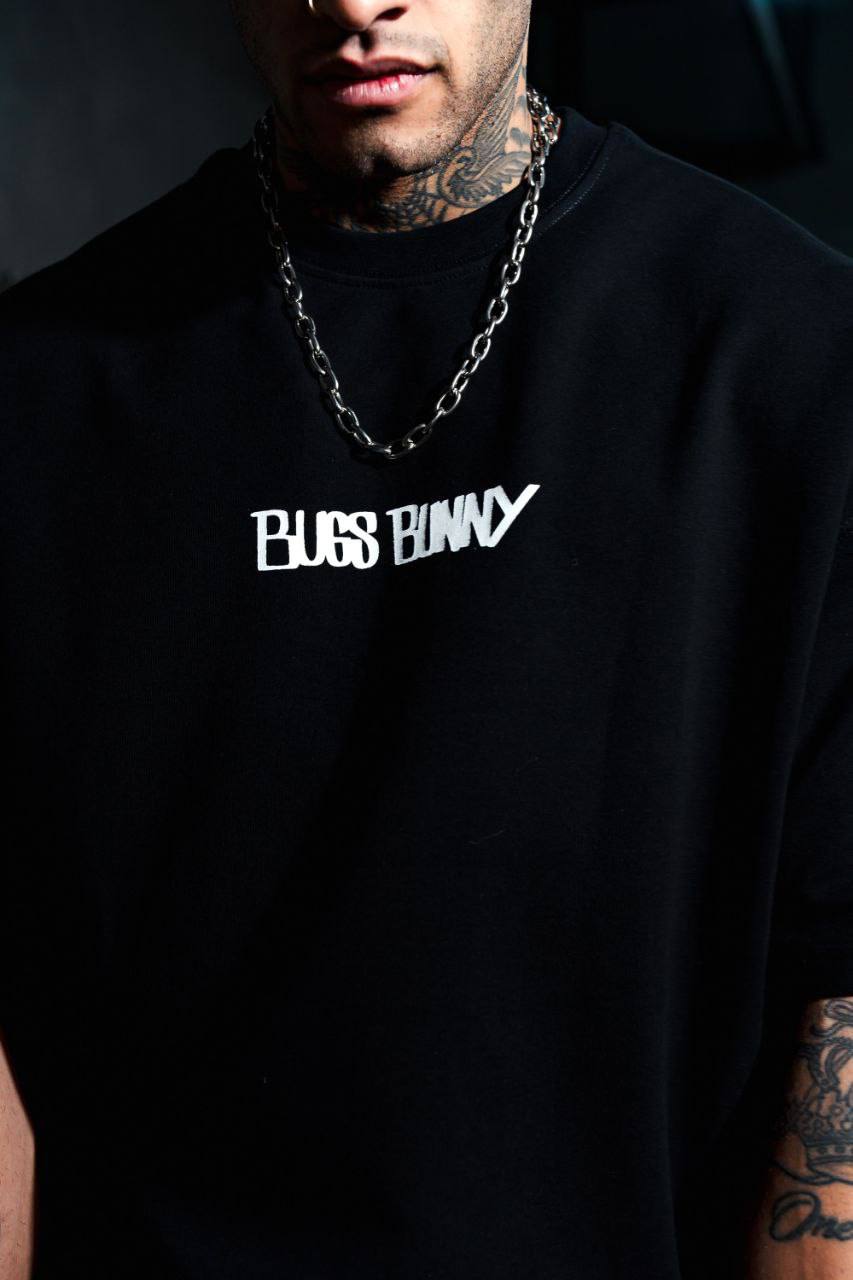 Men's Oversize 'Bugs Bunny' Graphic T-Shirt - Streetwear Looney Tunes Tee Withinblack