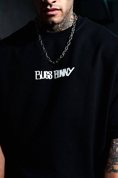 Men's Oversize 'Bugs Bunny' Graphic T-Shirt - Streetwear Looney Tunes Tee Withinblack