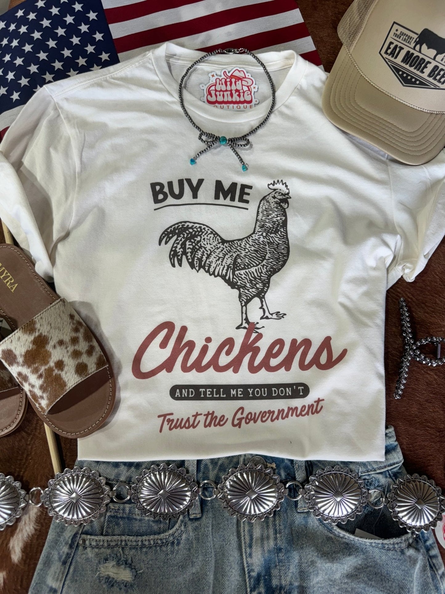 Buy Me Chickens Graphic Tee Wild Junkie