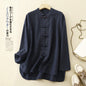 Women’s Retro Chinese-Style Cotton & Linen Loose Top FitiqueFit