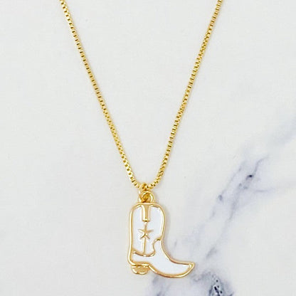 Cow Girl Boot Pendant Necklace Shop Style & More | Fresh Looks, Everyday Deals & Free Shipping
