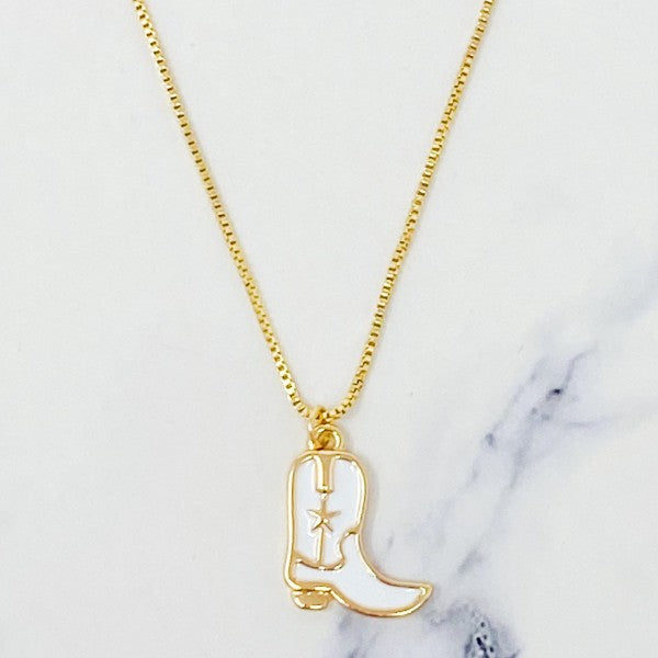 Cow Girl Boot Pendant Necklace Shop Style & More | Fresh Looks, Everyday Deals & Free Shipping