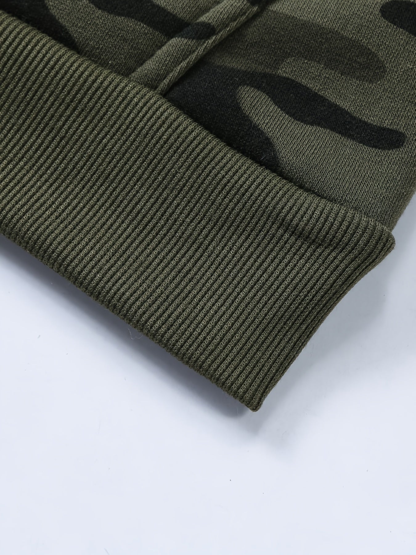 Men's Camouflage Loose Pullover Hooded Fleece Sweatshirt for Autumn And Winter, Hooded, Fleece NovaCart