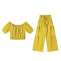 High-Waist Flared Pants & Top Two-Piece Set – 7 Colors, S–2XL FitiqueFit