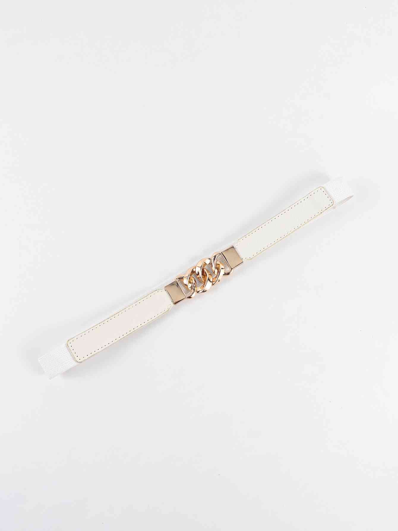 ElegantStyle Zinc Alloy Buckle Elastic PU Belt – Versatile and Stylish Accessory See size chart under “more details” The Fashion Celestial