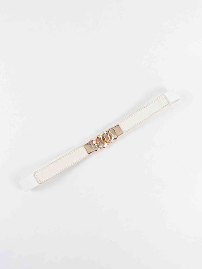 ElegantStyle Zinc Alloy Buckle Elastic PU Belt – Versatile and Stylish Accessory See size chart under “more details” The Fashion Celestial