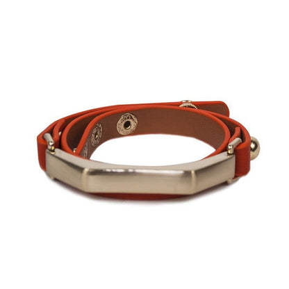Sash Leather Bracelet- Orange Shop Style & More | Fresh Looks, Everyday Deals & Free Shipping