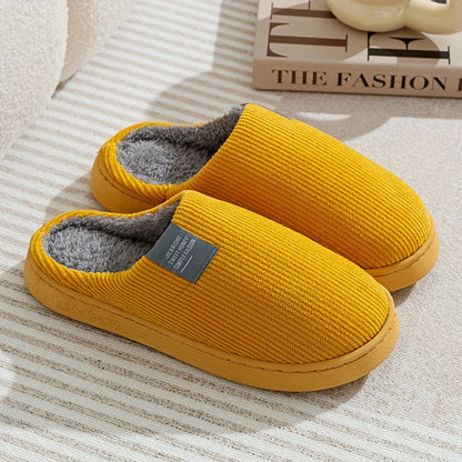 Couple's Warm Slippers for Women, Household Use for Spring, Autumn, and Winter, Non-Slip Thick Sole Indoor Postpartum Plush Slippers for Winter, for Men, Women Shoes NovaCart