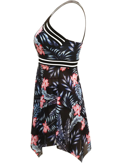 Cutout Printed Two-Piece Swim Set New Era Fashion LLc