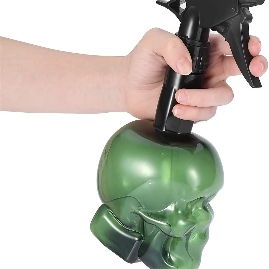 200Ml/7Oz Empty Spray Bottle with a Fine Mist Sprayer Featuring a Retro Skull Design, Made of Plastic And Refillable, Ideal for Hair Styling, Cleaning, And Plant Care NovaCart